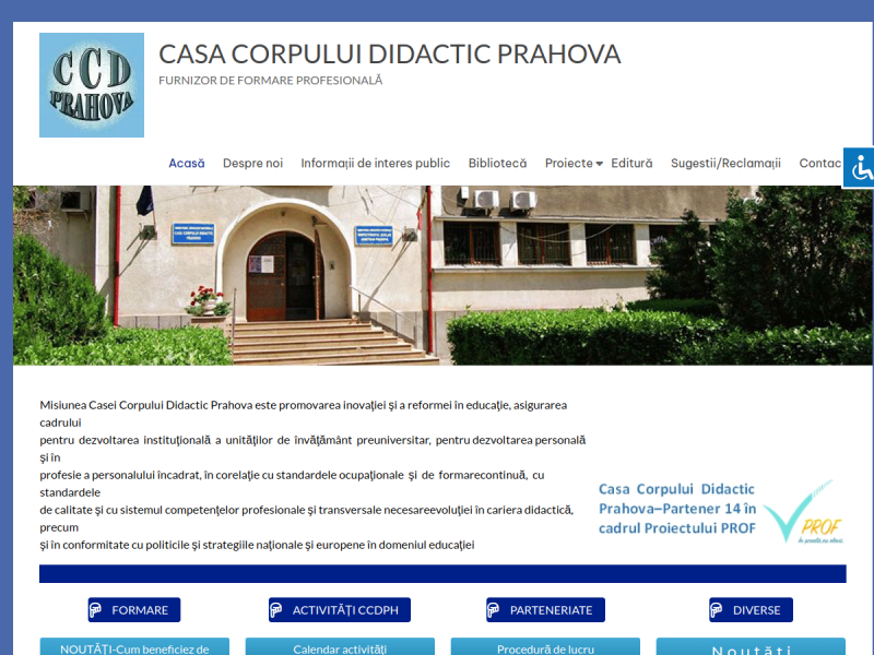 Imagine pentru website-ul unitatii: CASA CORPULUI DIDACTIC PRAHOVA
