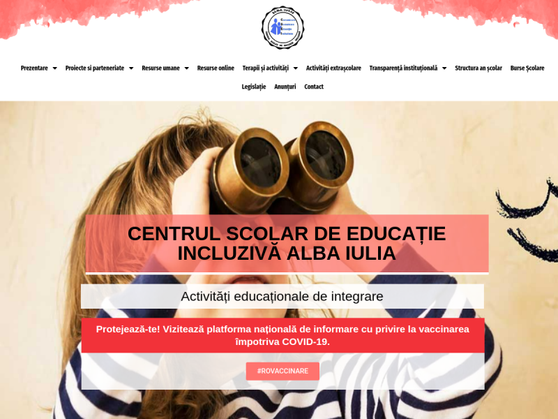 Imagine pentru website-ul unitatii: CENTRUL ȘCOLAR DE EDUCAȚIE INCLUZIVĂ ALBA IULIA