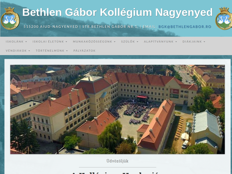Imagine pentru website-ul unitatii: COLEGIUL NAȚIONAL "BETHLEN GABOR" AIUD