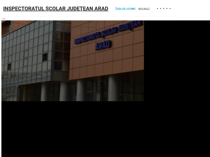 Imagine pentru website-ul unitatii: INSPECTORATUL SCOLAR JUDETEAN ARAD