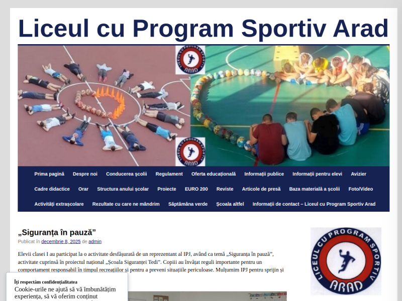 Imagine pentru website-ul unitatii: LICEUL CU PROGRAM SPORTIV ARAD