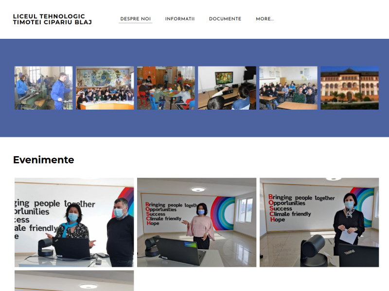 Imagine pentru website-ul unitatii: LICEUL TEHNOLOGIC "TIMOTEI CIPARIU" BLAJ