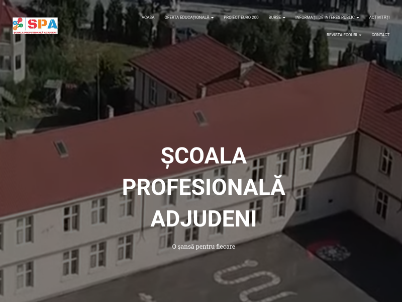 Imagine pentru website-ul unitatii: ȘCOALA PROFESIONALĂ ADJUDENI, COMUNA TĂMĂȘENI