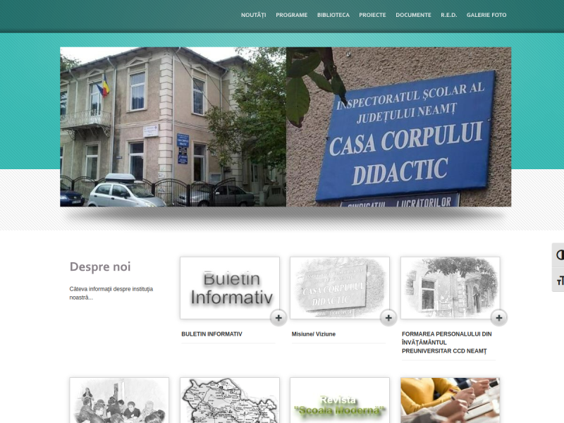 Imagine pentru website-ul unitatii: CASA CORPULUI DIDACTIC NEAMȚ