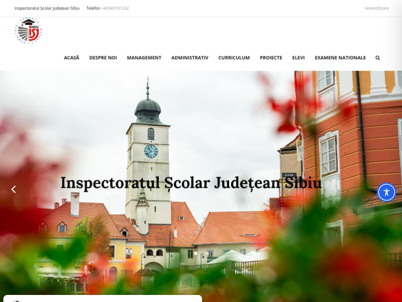 Imagine pentru website-ul unitatii: INSPECTORATUL ȘCOLAR JUDEŢEAN SIBIU