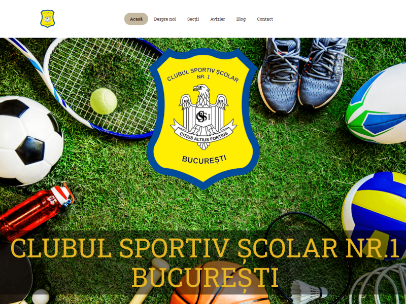 Imagine pentru website-ul unitatii: Clubul Sportiv Şcolar nr. 1