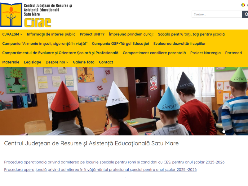 Imagine pentru website-ul unitatii: CENTRUL JUDEȚEAN DE RESURSE ȘI ASISTENȚĂ EDUCAȚIONALĂ SATU MARE
