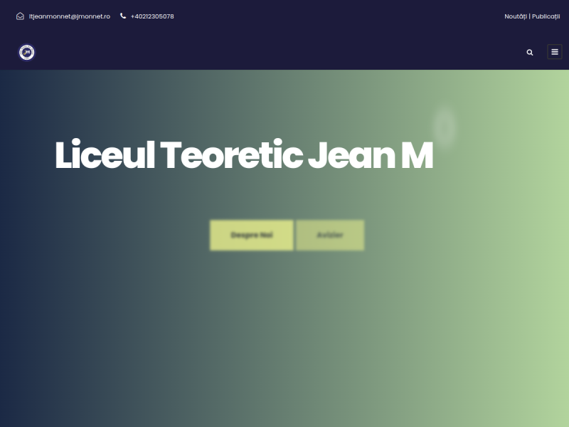 Imagine pentru website-ul unitatii: Liceul Teoretic „Jean Monnet”