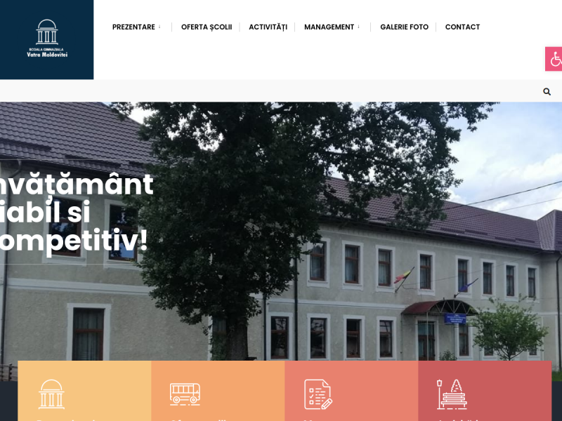 Imagine pentru website-ul unitatii: ȘCOALA GIMNAZIALĂ VATRA MOLDOVIȚEI