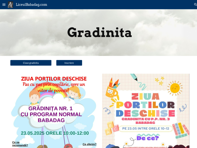 Imagine pentru website-ul unitatii: LICEUL "DIMITRIE CANTEMIR" BABADAG
