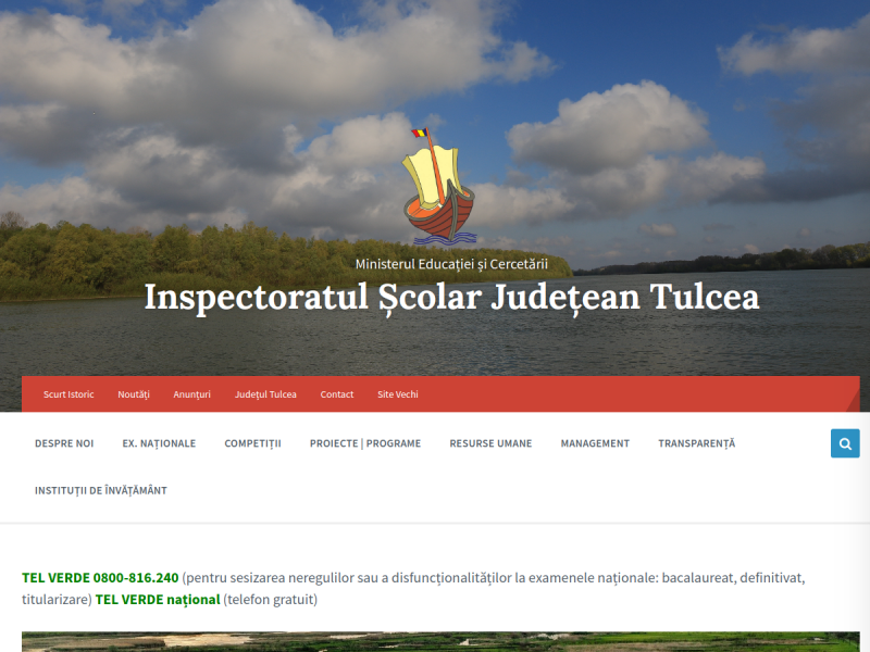Imagine pentru website-ul unitatii: INSPECTORATUL ȘCOLAR JUDEȚEAN TULCEA