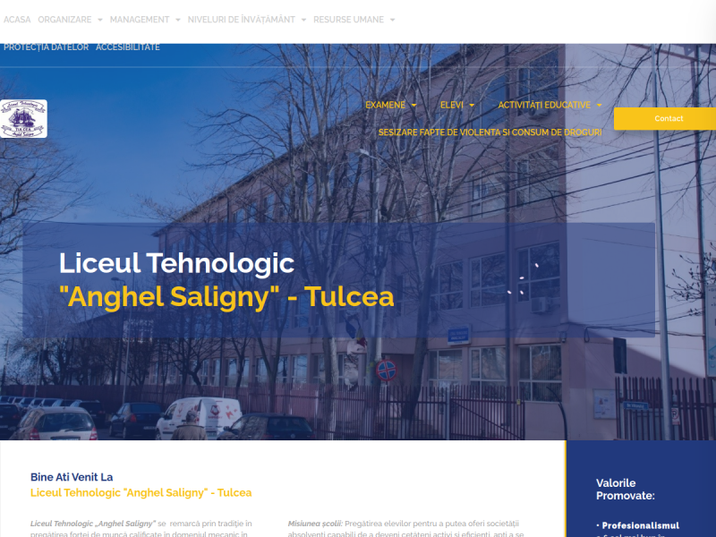 Imagine pentru website-ul unitatii: LICEUL TEHNOLOGIC "ANGHEL SALIGNY" TULCEA