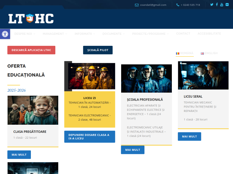 Imagine pentru website-ul unitatii: LICEUL TEHNOLOGIC "HENRI COANDĂ" TULCEA