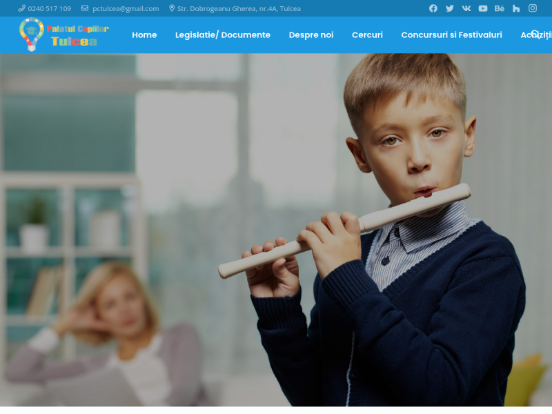Imagine pentru website-ul unitatii: PALATUL COPIILOR TULCEA