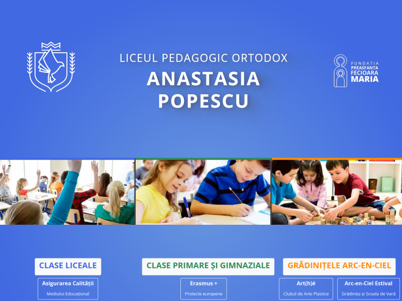Imagine pentru website-ul unitatii: Liceul Pedagogic "Anastasia Popescu"