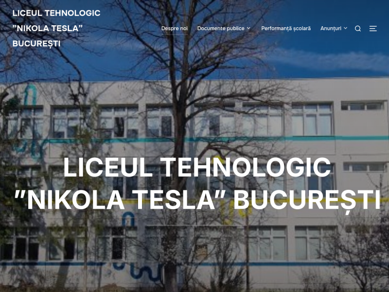 Imagine pentru website-ul unitatii: Liceul Tehnologic „Nikola Tesla”