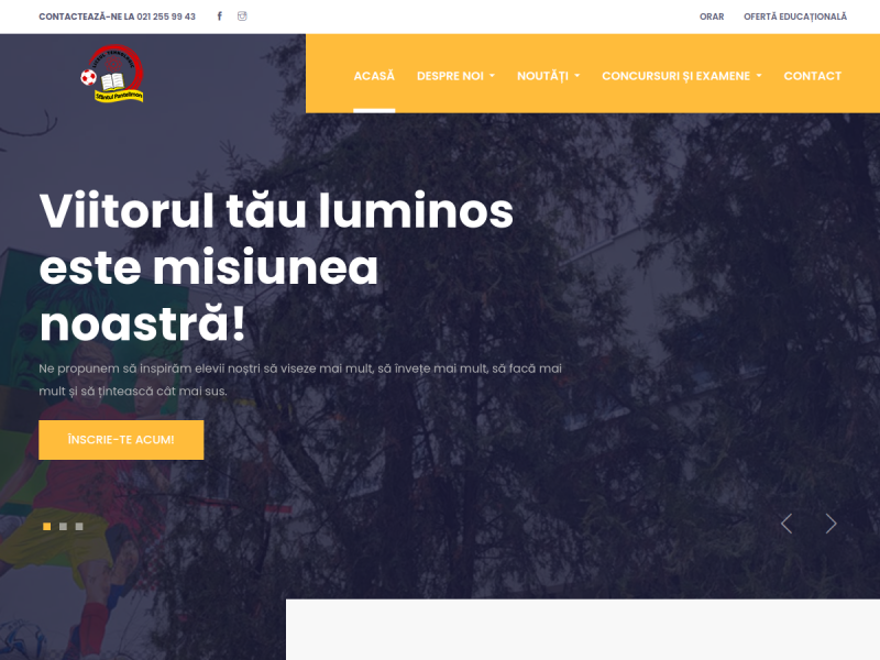 Imagine pentru website-ul unitatii: Liceul Tehnologic „Sfântul Pantelimon”