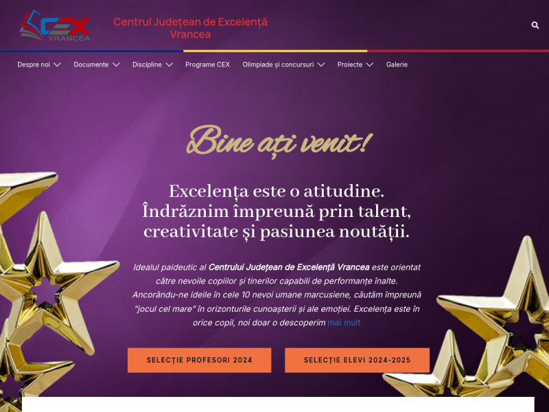 Imagine pentru website-ul unitatii: CENTRUL JUDEȚEAN DE EXCELENȚĂ VRANCEA