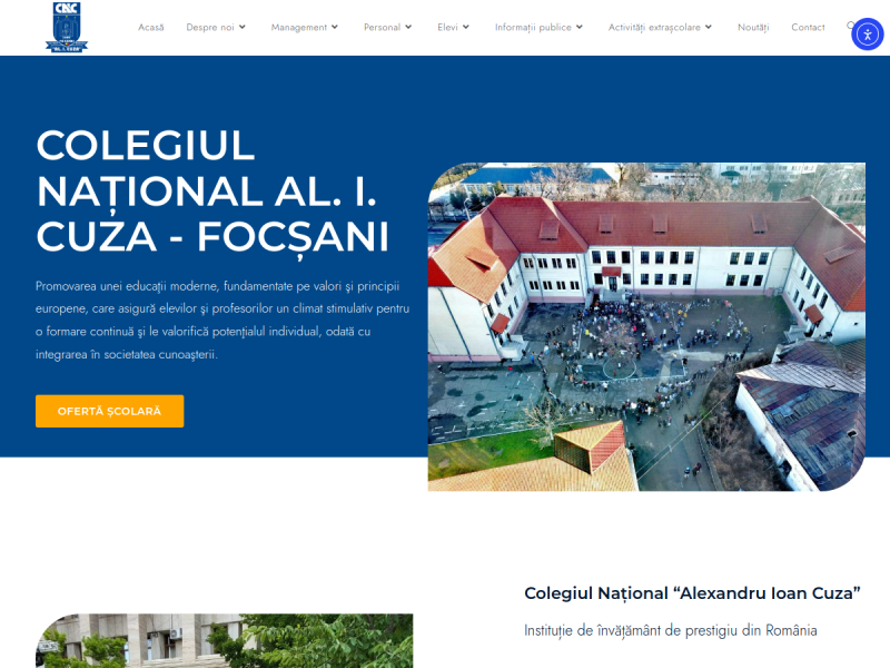 Imagine pentru website-ul unitatii: COLEGIUL NAȚIONAL "AL. I. CUZA" FOCȘANI