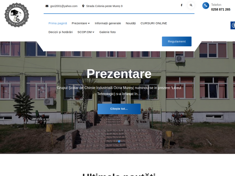 Imagine pentru website-ul unitatii: LICEUL TEHNOLOGIC OCNA MUREȘ