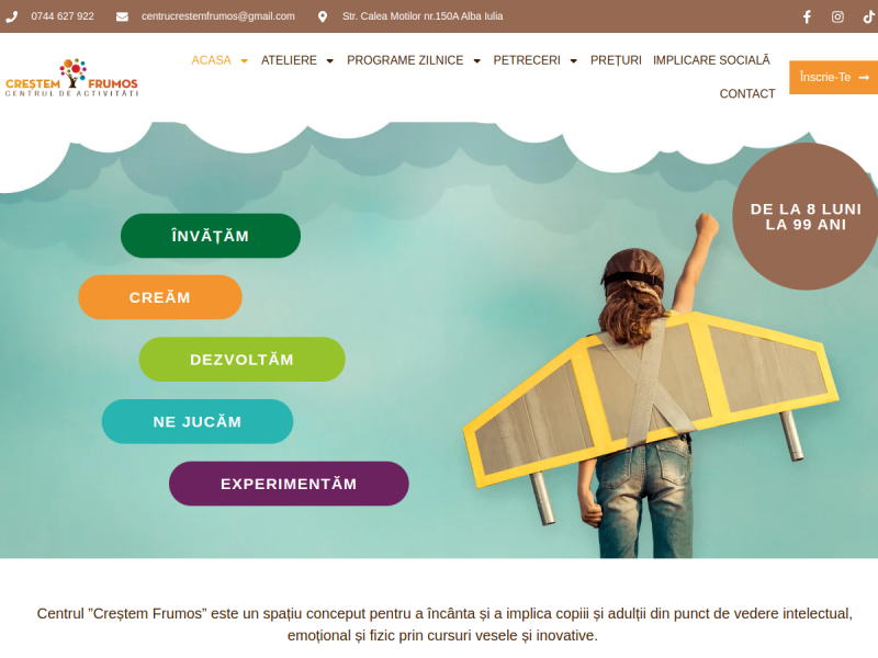 Imagine pentru website-ul unitatii: CREȘA „CREȘTEM FRUMOS” ALBA IULIA