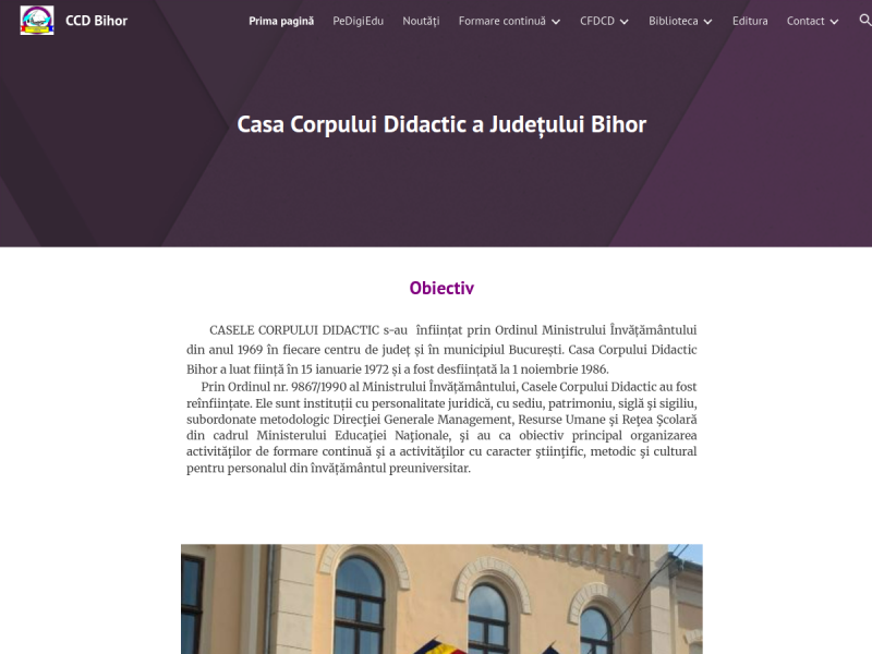 Imagine pentru website-ul unitatii: CASA CORPULUI DIDACTIC ORADEA