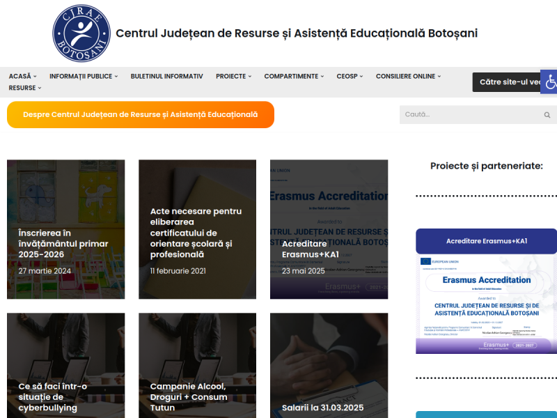 Imagine pentru website-ul unitatii: CENTRUL JUDETEAN DE RESURSE SI DE ASISTENTA EDUCATIONALA