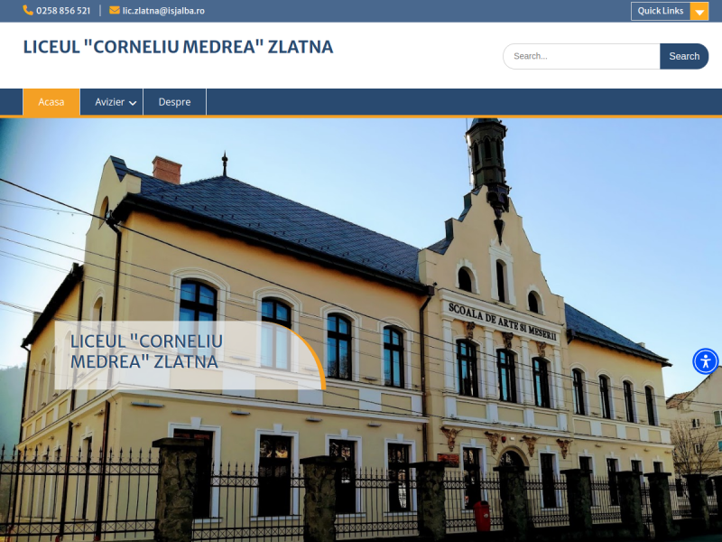 Imagine pentru website-ul unitatii: LICEUL "CORNELIU MEDREA" ZLATNA