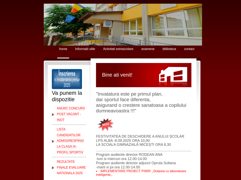 Imagine pentru website-ul unitatii: LICEUL CU PROGRAM SPORTIV ALBA IULIA