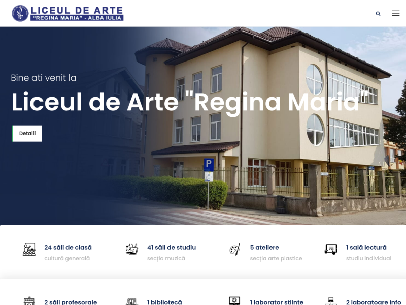 Imagine pentru website-ul unitatii: LICEUL DE ARTE "REGINA MARIA" ALBA IULIA