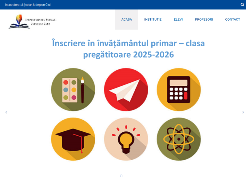 Imagine pentru website-ul unitatii: INSPECTORATUL ȘCOLAR JUDEȚEAN CLUJ