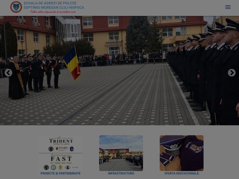 Imagine pentru website-ul unitatii: ȘCOALA DE AGENȚI DE POLIȚIE "SEPTIMIU MUREȘAN" CLUJ-NAPOCA