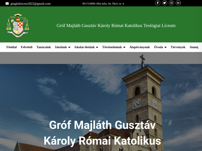 Imagine pentru website-ul unitatii: LICEUL TEOLOGIC ROMANO-CATOLIC "GROF MAJLATH GUSZTAV KAROLY" ALBA IULIA