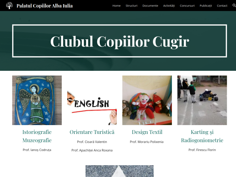 Imagine pentru website-ul unitatii: PALATUL COPIILOR ALBA IULIA