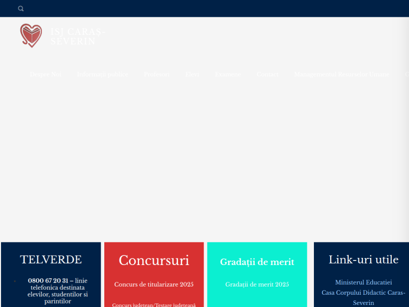 Imagine pentru website-ul unitatii: INSPECTORATUL ȘCOLAR JUDEȚEAN CARAȘ-SEVERIN