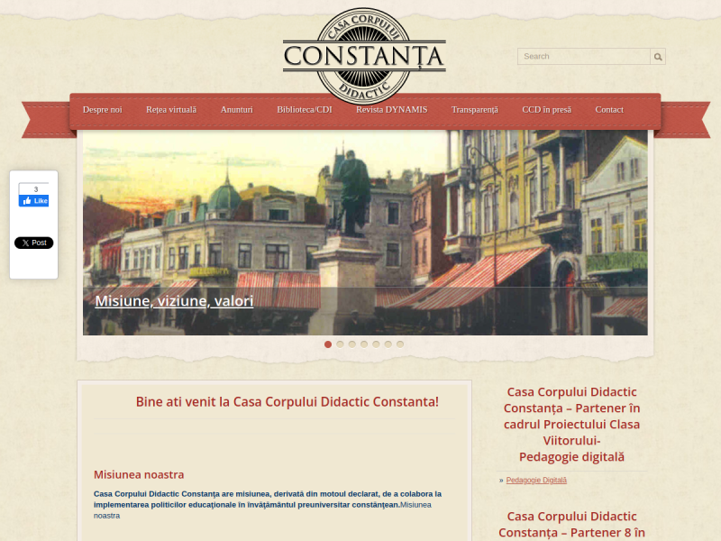 Imagine pentru website-ul unitatii: CASA CORPULUI DIDACTIC CONSTANŢA