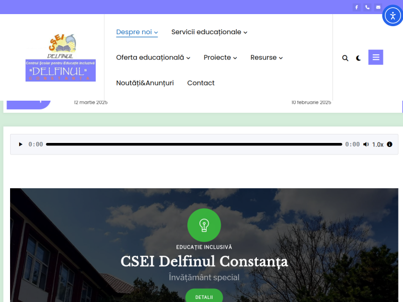 Imagine pentru website-ul unitatii: CENTRUL ŞCOLAR PENTRU EDUCAŢIE INCLUZIVĂ ’DELFINUL’ CONSTANŢA