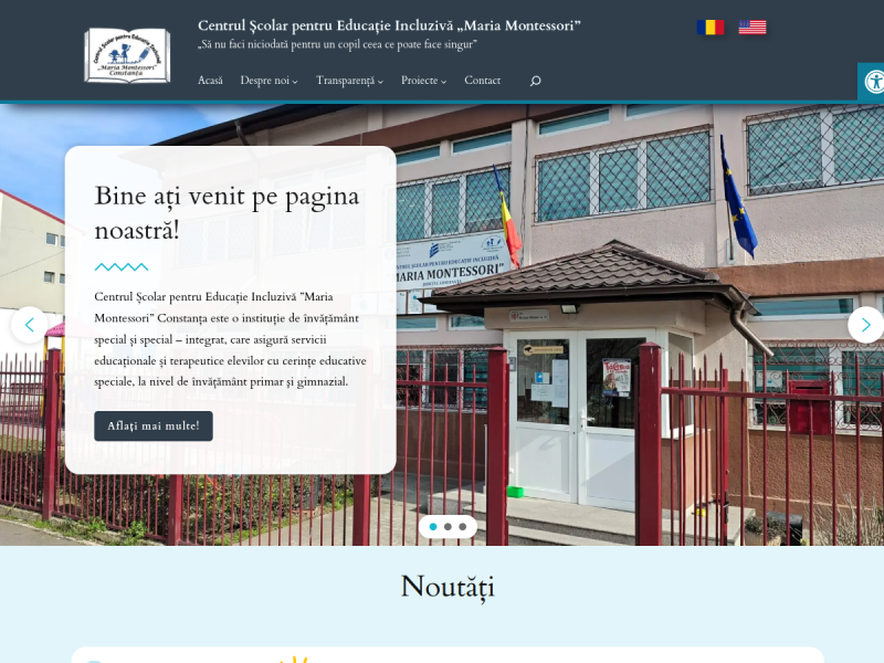 Imagine pentru website-ul unitatii: CENTRUL ŞCOLAR PENTRU EDUCAŢIE INCLUZIVĂ ’MARIA MONTESSORI’ CONSTANŢA