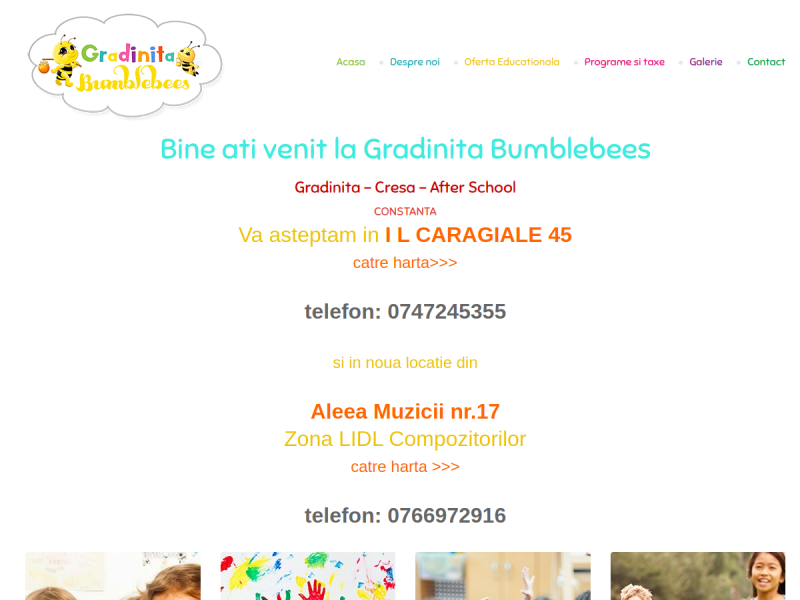 Imagine pentru website-ul unitatii: GRADINIȚA ”THE LITTLE BUMBLEBEES” CONSTANȚA