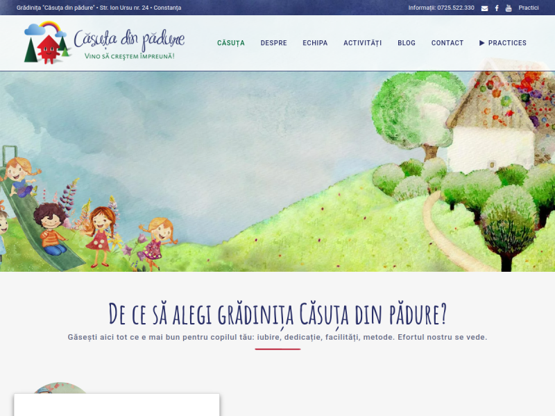 Imagine pentru website-ul unitatii: GRĂDINIŢA ’CĂSUŢA DIN PĂDURE’ CONSTANŢA