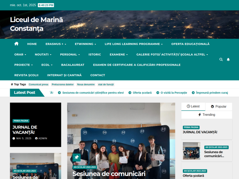 Imagine pentru website-ul unitatii: LICEUL DE MARINĂ CONSTANŢA