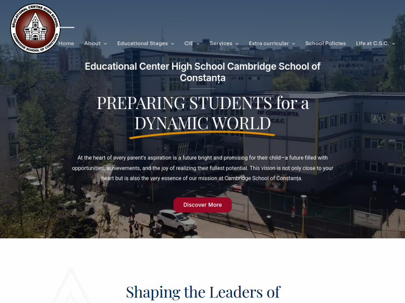 Imagine pentru website-ul unitatii: LICEUL TEORETIC ’EDUCATIONAL CENTER’ CONSTANŢA