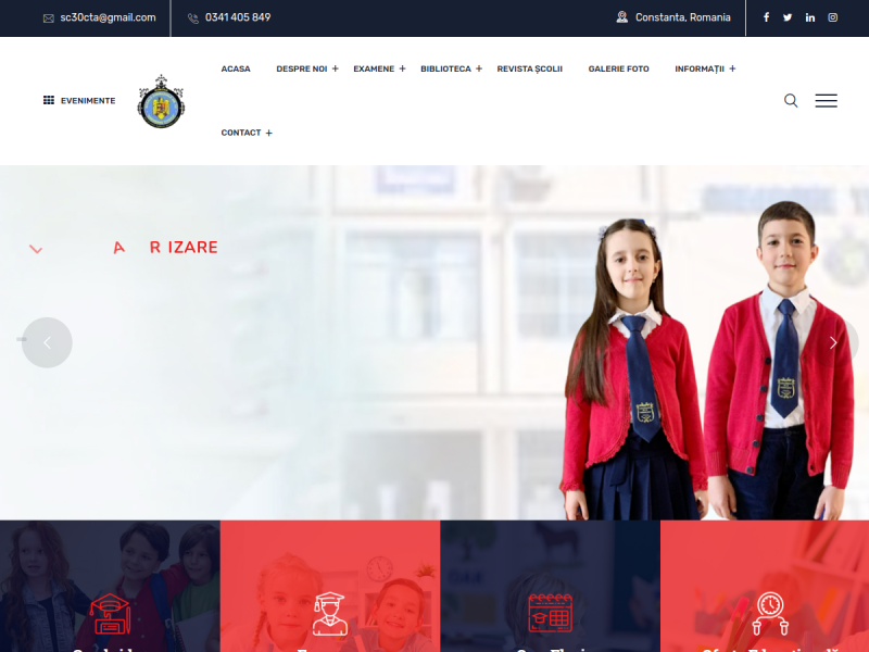 Imagine pentru website-ul unitatii: ȘCOALA GIMNAZIALĂ NR. 30 ’GHEORGHE ŢIŢEICA’ CONSTANŢA
