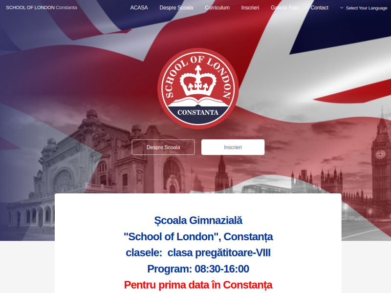 Imagine pentru website-ul unitatii: ŞCOALA GIMNAZIALĂ ’SCHOOL OF LONDON’ CONSTANŢA