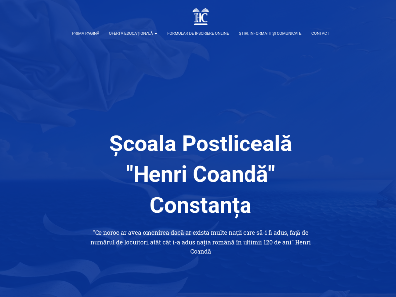 Imagine pentru website-ul unitatii: ȘCOALA POSTLICEALĂ ”HENRI COANDĂ” NĂVODARI