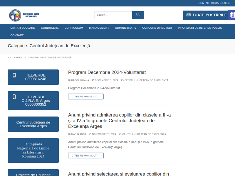 Imagine pentru website-ul unitatii: CENTRUL JUDEȚEAN DE EXCELENȚĂ ARGEȘ