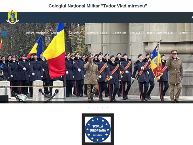 Imagine pentru website-ul unitatii: COLEGIUL NAȚIONAL MILITAR "TUDOR VLADIMIRESCU" CRAIOVA