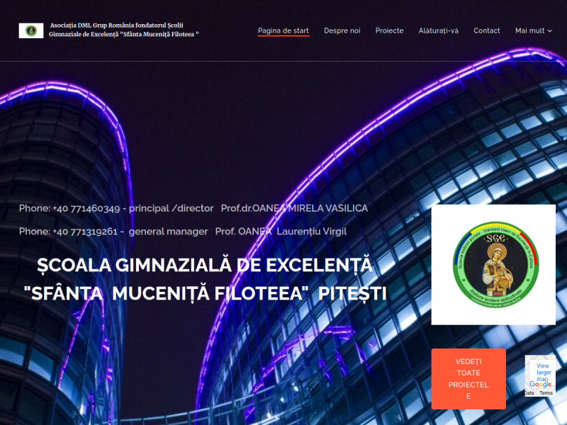 Imagine pentru website-ul unitatii: LICEUL TEORETIC "SFÂNTA MUCENIȚĂ FILOTEEA"