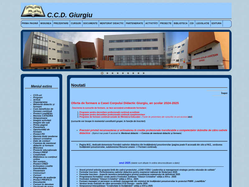 Imagine pentru website-ul unitatii: CASA CORPULUI DIDACTIC GIURGIU